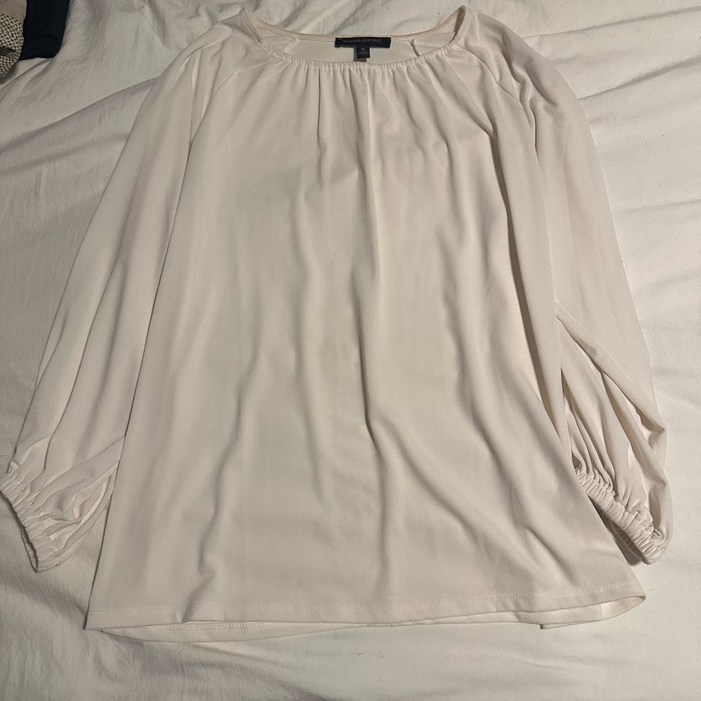 Banana Republic white blouse